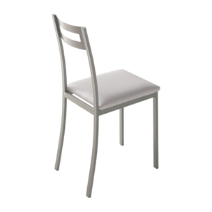 Set de 4 sillas – Polipiel y metal