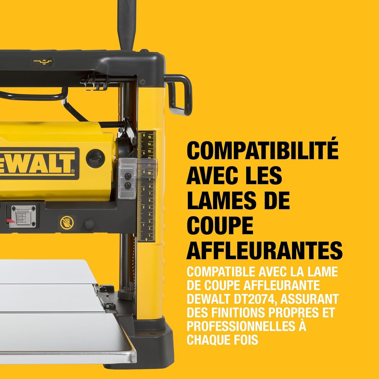 Rabot de chantier 1800 W - Largeur de rabotage 317 mm - DEWALT - DW733-QS