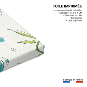 Tableau hibiscus, orchidée et cie Toile imprimée