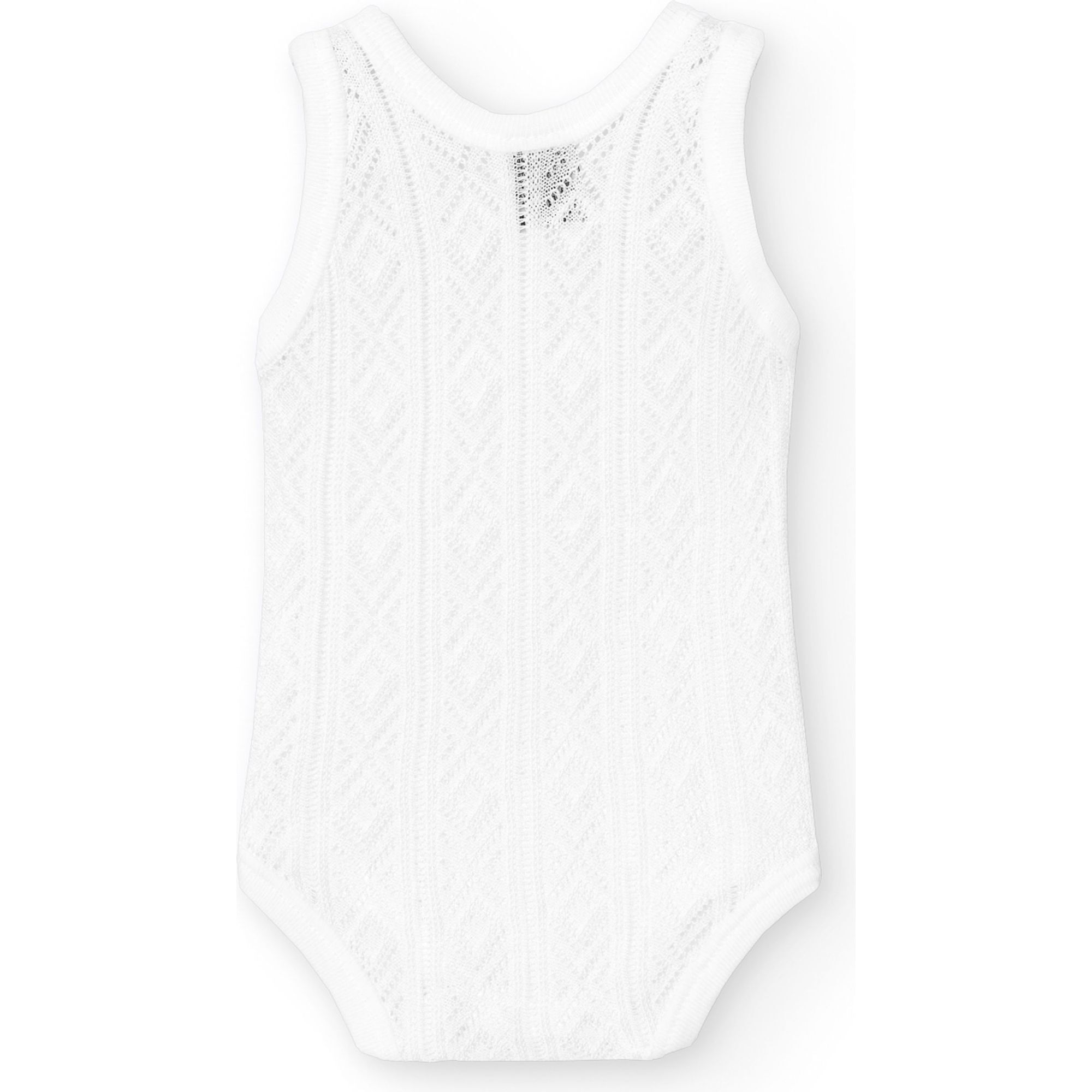 Body bebé tirantes finos perlé algodón