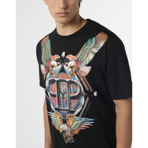 PHILIPP PLEIN Round Neck T-Shirt Eagle Tattoo