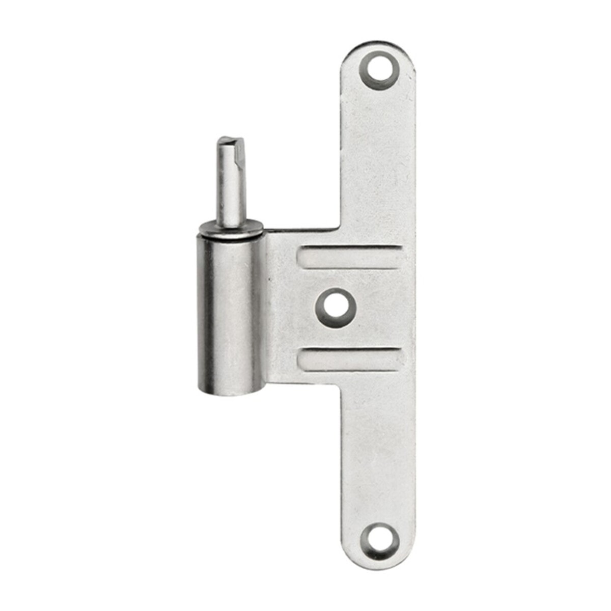 Paumelle mâle HB130 - Réglable - Droite - Zingué argent - Lame centrée - M-789271