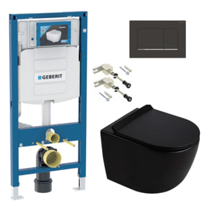 Duofix pack WC bâti-support + WC suspendu sans bride Ceramia PixL avec abattant SoftClose + plaque (GEDCEPXBMT09-FR)