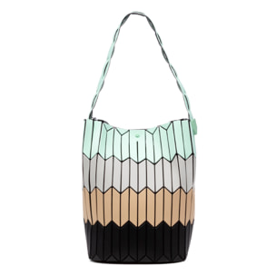 Arroscia borsa a spalla design geometrico.