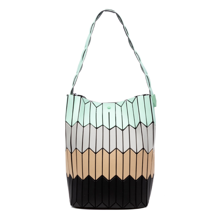 Arroscia borsa a spalla design geometrico.