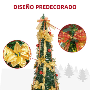 Árbol de Navidad 180 cm Árbol de Navidad Artificial Plegable con Luces LED y Adornos Pre-instalados Árbol Navideño para Interior Verde