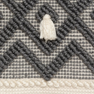 Coussin "R.O.W." blanc ivoire 45x45cm