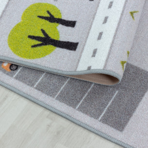 PLAY - Tapis enfant circuit gris - PLA2902GRI