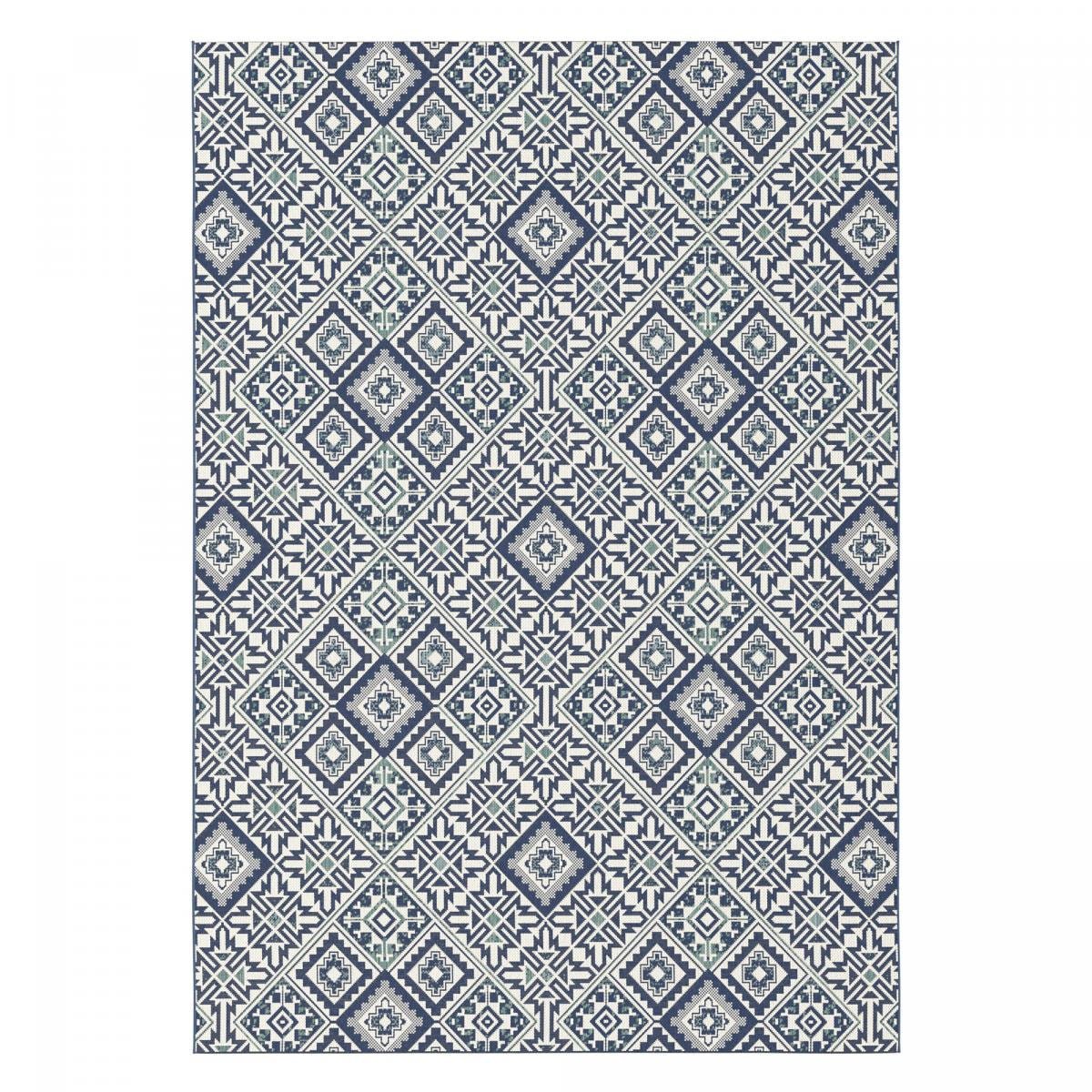 Tapis extérieur tissé kilim rectangle GISO