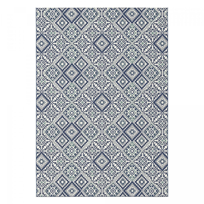 Tapis extérieur tissé kilim rectangle GISO