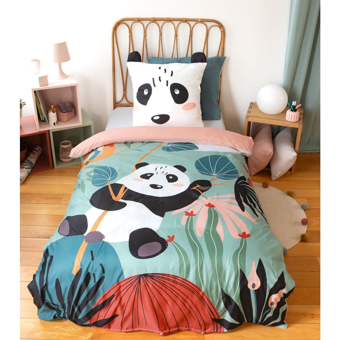Parure de lit enfant 100% microfibre - PANDA