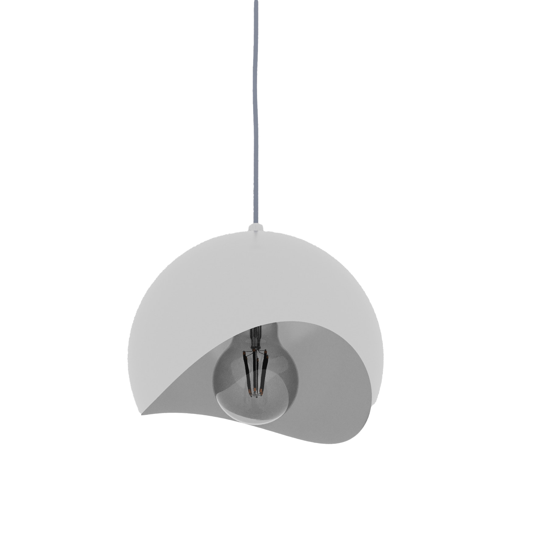 Petite Suspension Miro – suspension design minimaliste en métal blanc