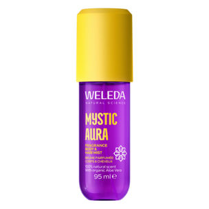 WELEDA - Brume parfumée corps & cheveux Mystic Aura 95ml - Brume Corps & Cheveux au parfum irresistible et envoutant - Rafraîchit la peau et les cheveux