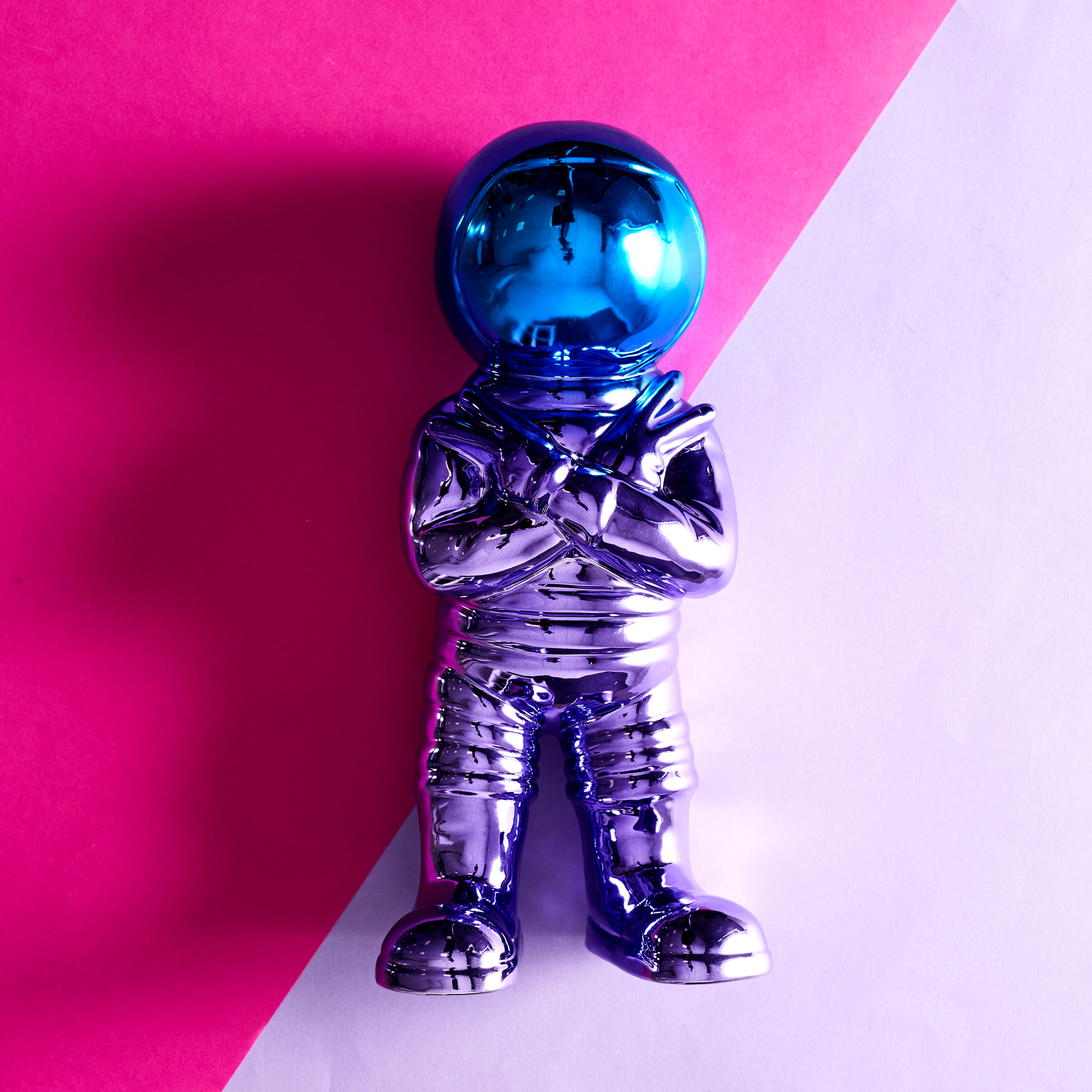 Astronaute Electroplate H33cm