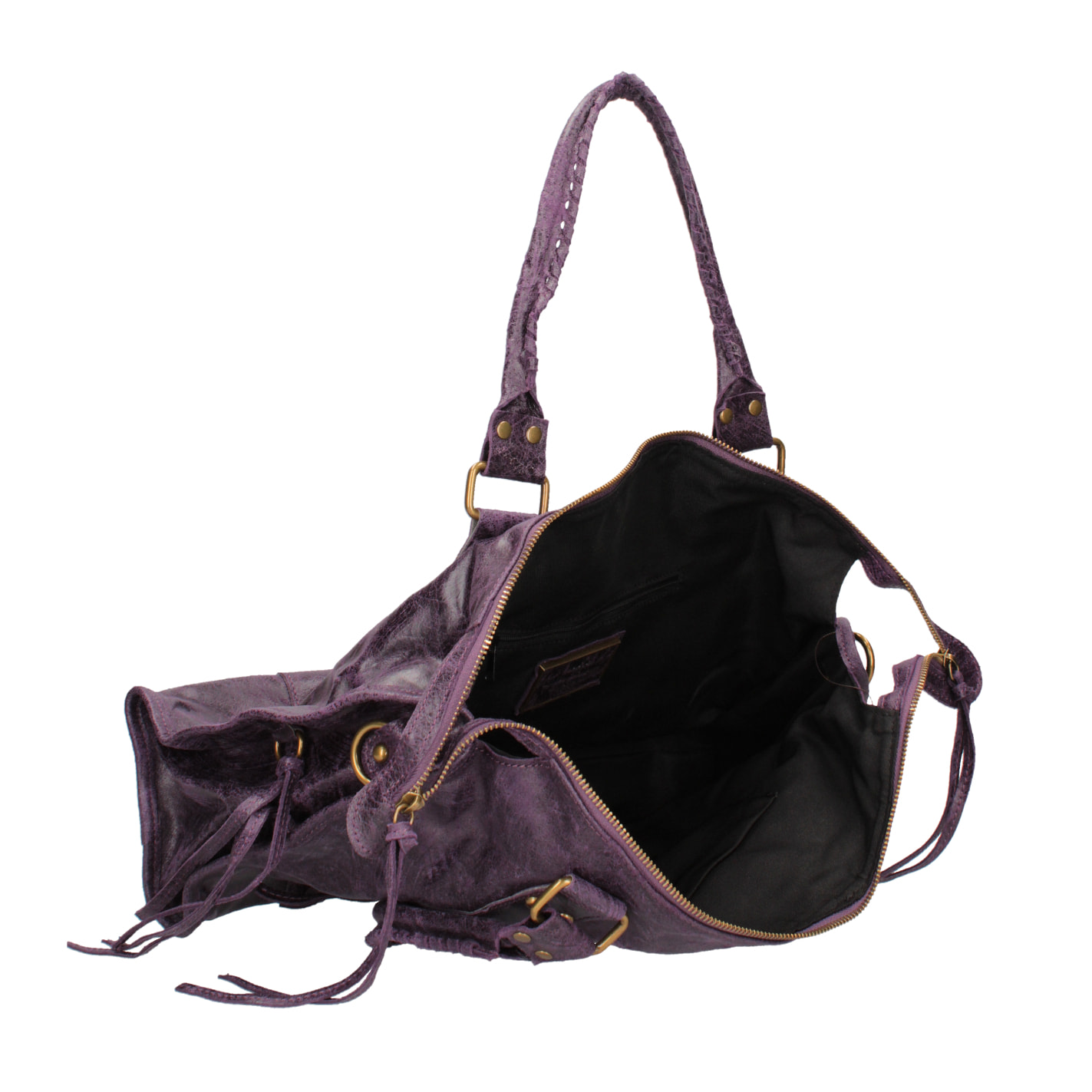 Borsa a spalla da donna - Modello Elara - Vera pelle - 41.0 x 28.0 x 13.0 cm
