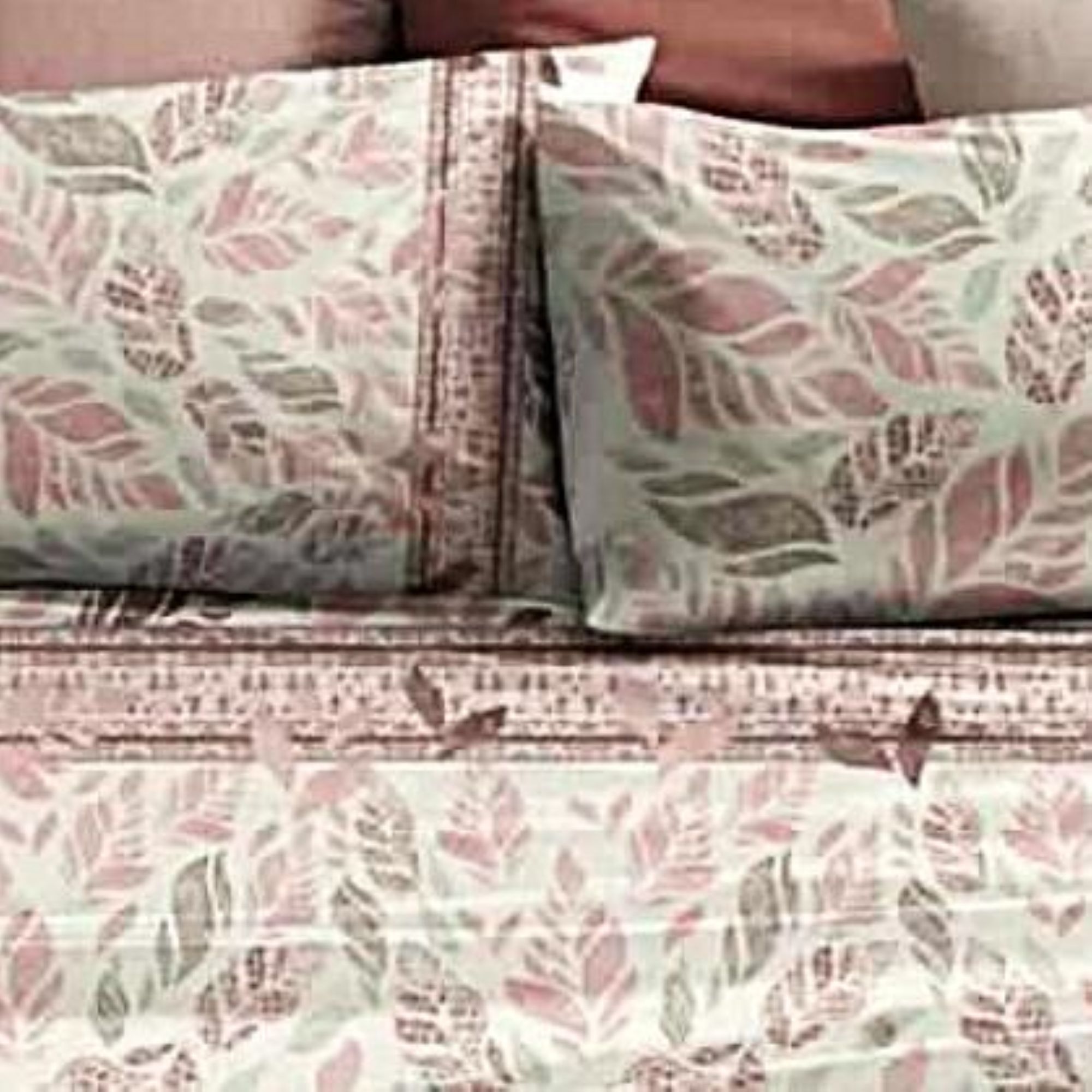 LAURA BIAGIOTTI Completo Letto Matrimoniali in Percalle Stampato Javel_malva