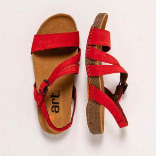 Sandalias 1045 NOBUCK RED/ I BREATHE color Red