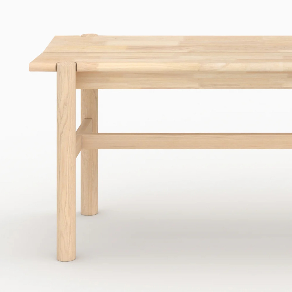 Banc 3 places en bois effet blanchi - Suzette