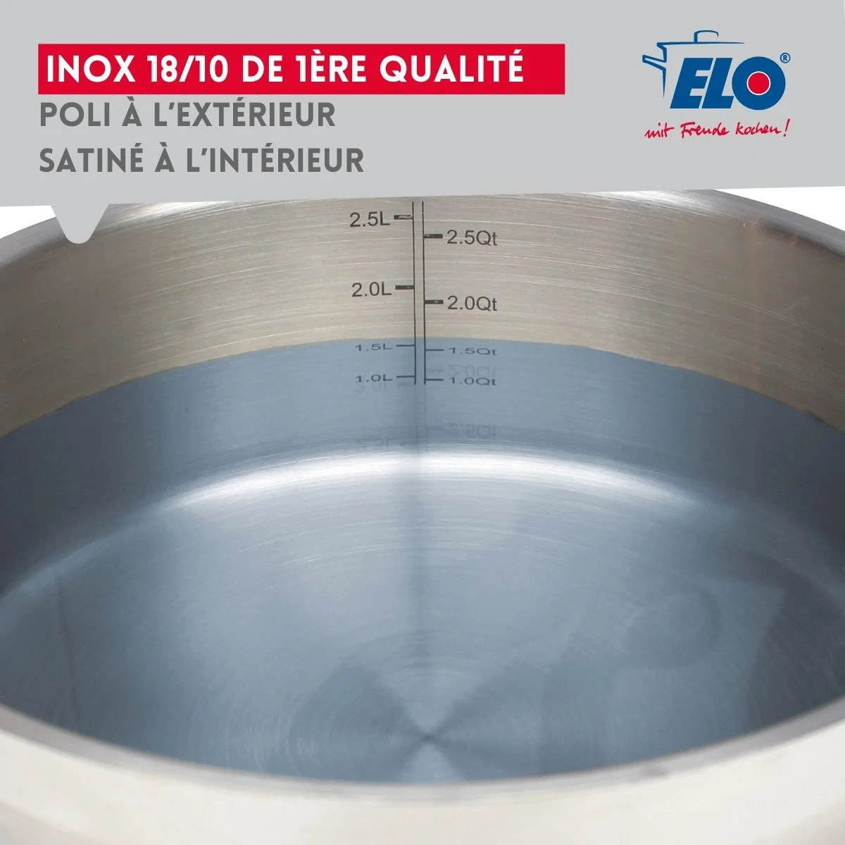 Set de 1 Poêle de cuisson et 5 faitouts Elo Profi Citrin