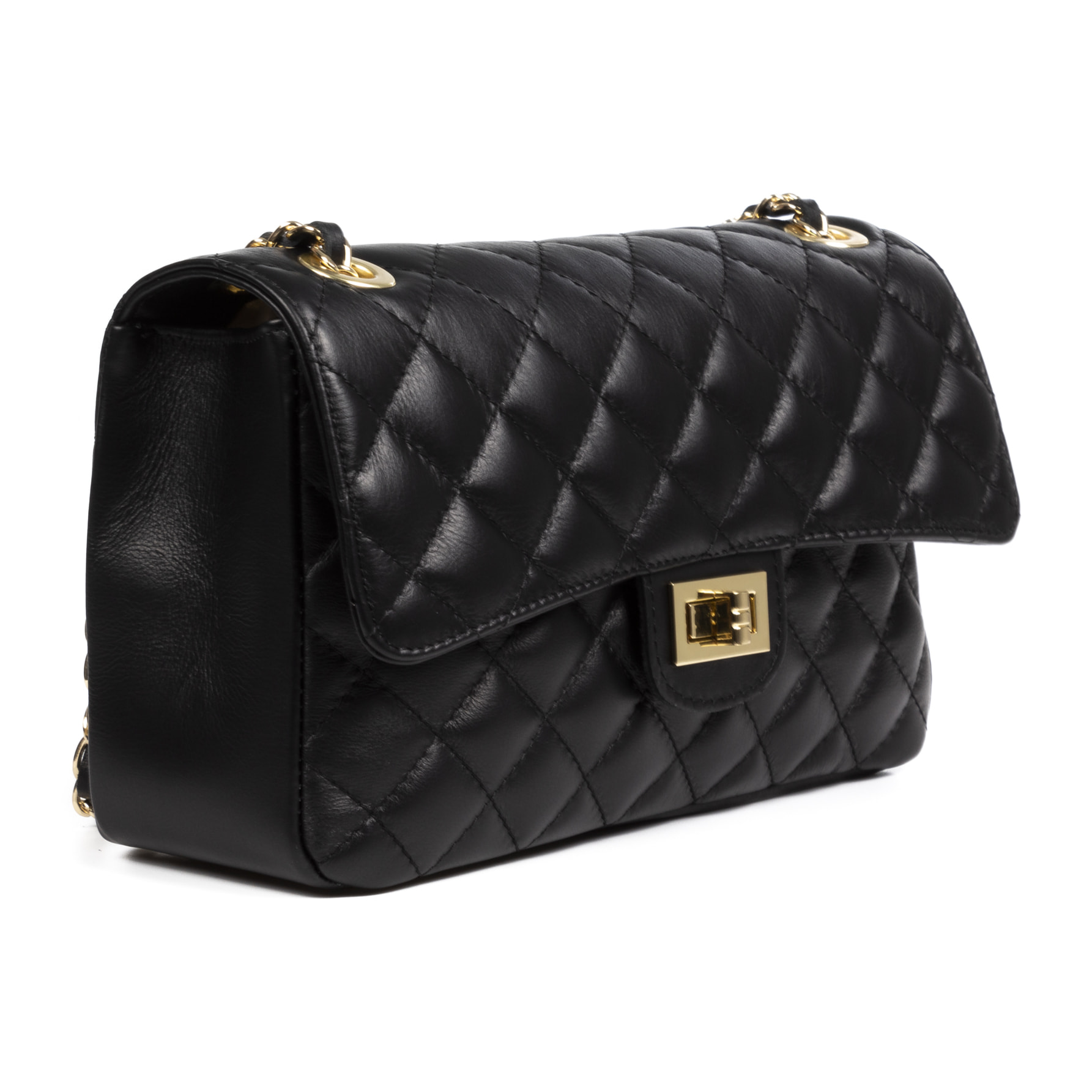 Caeli Borsa a spalla Donna.Pelle autentica Sauvage Trapuntata