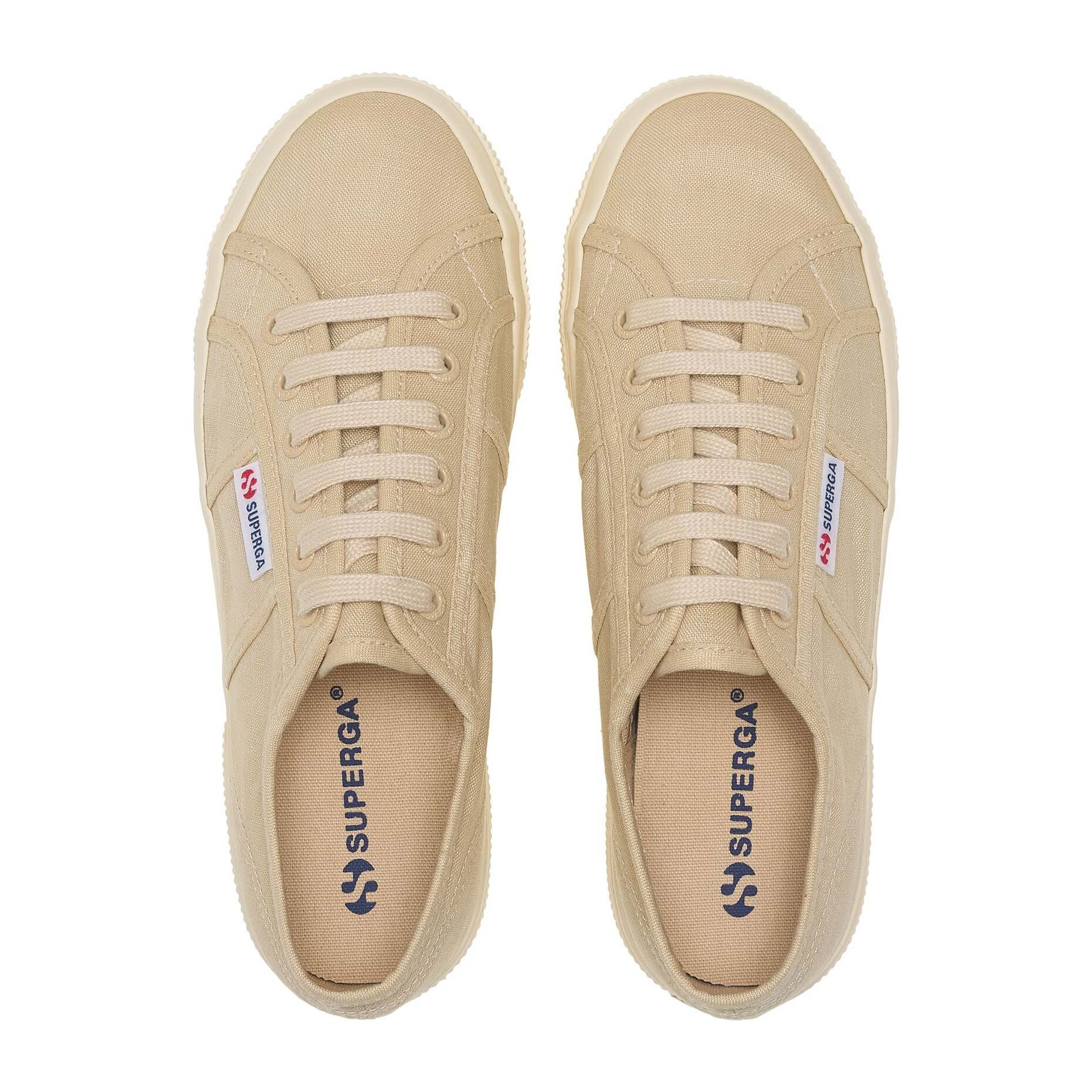 Superga - Scarpe da donna Donna Beige - 2740 PLATFORM LINEN