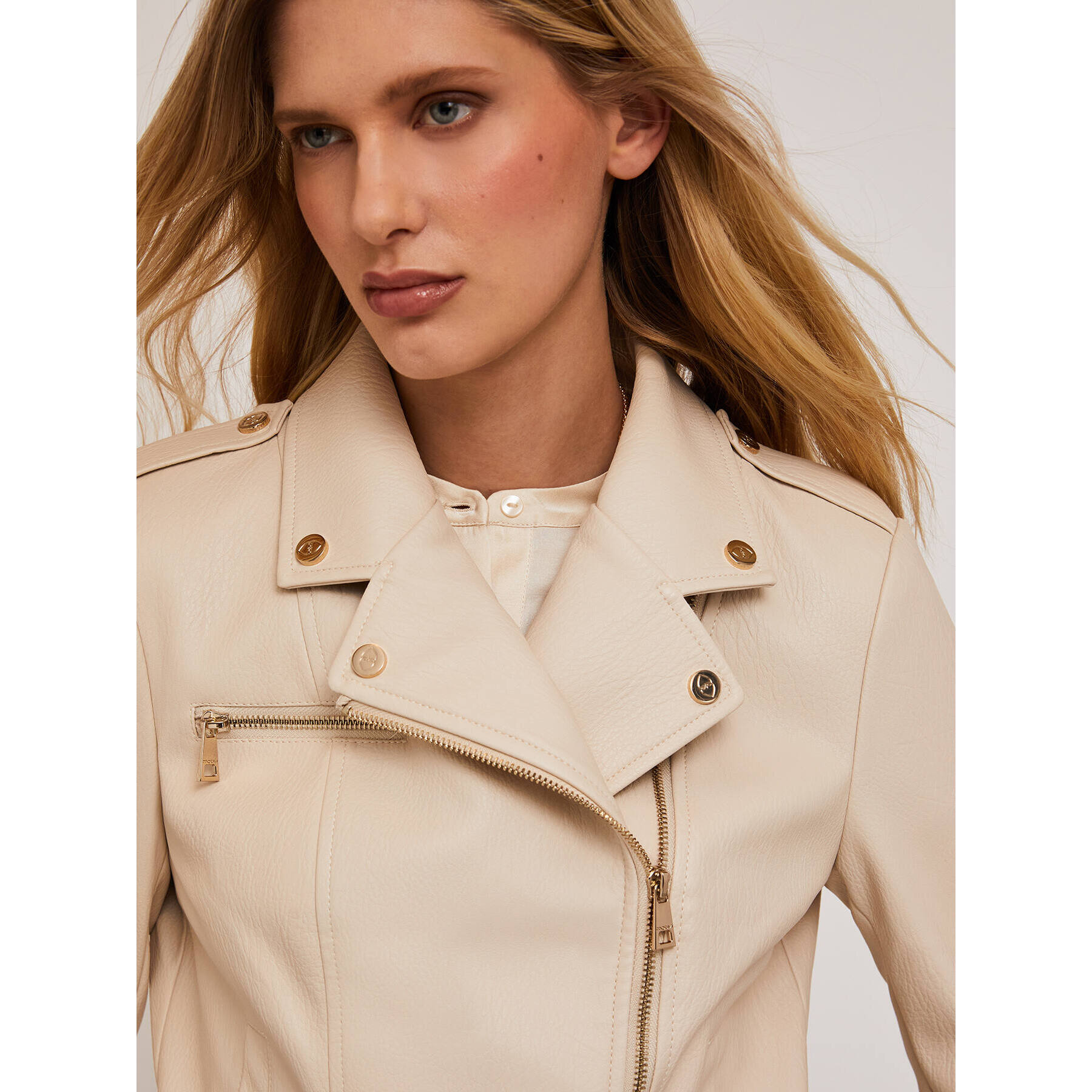 Motivi - Giubbotto biker - Beige