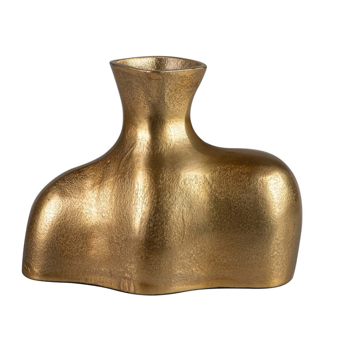 Florero Aluminio Dorado 24x13x18 Cm