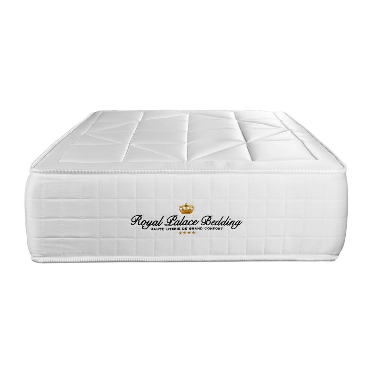 Ensemble 1p - Matelas Ressorts ensachés et mémoire de forme - Maxi Epaisseur : 26cm - Confort : Équilibré - Bouclette - Windsor