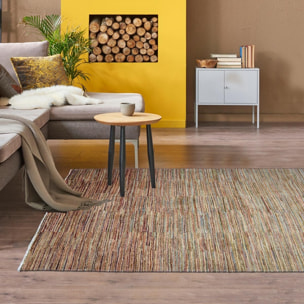 Tapis salon et chambre fait main en laine motif abstrait SARU