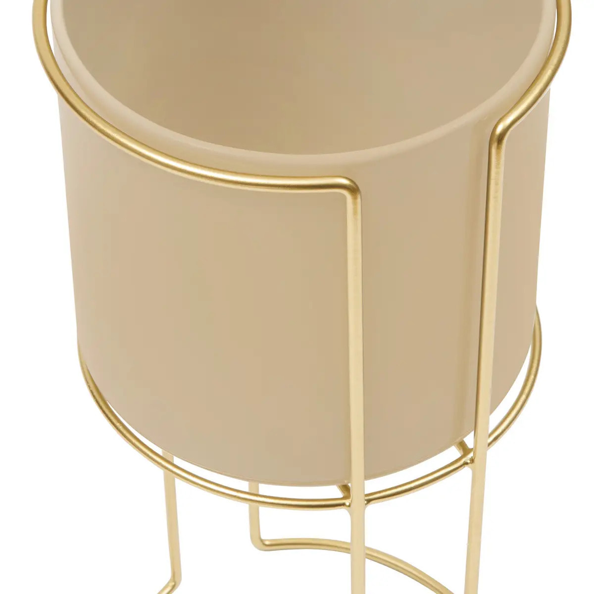 Cache-pot Zigy doré 28x28cm