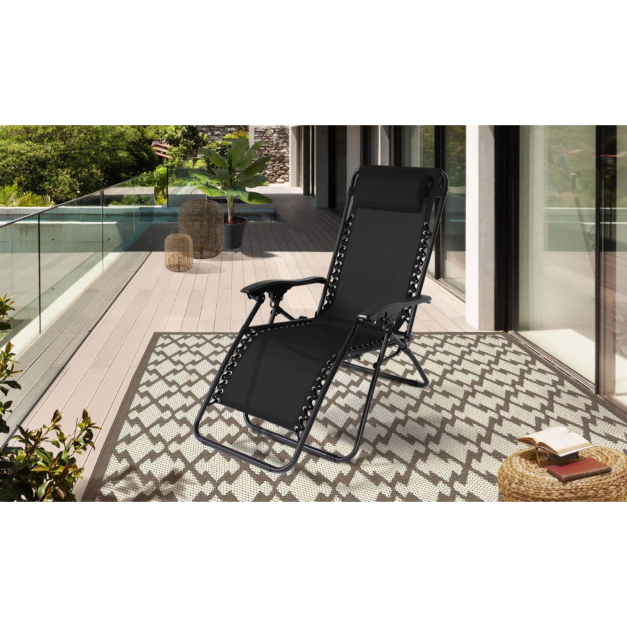 Fauteuils de jardin Relax inclinables - lot de 2