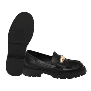 Mocassini con accessorio - tacco 4,0 cm