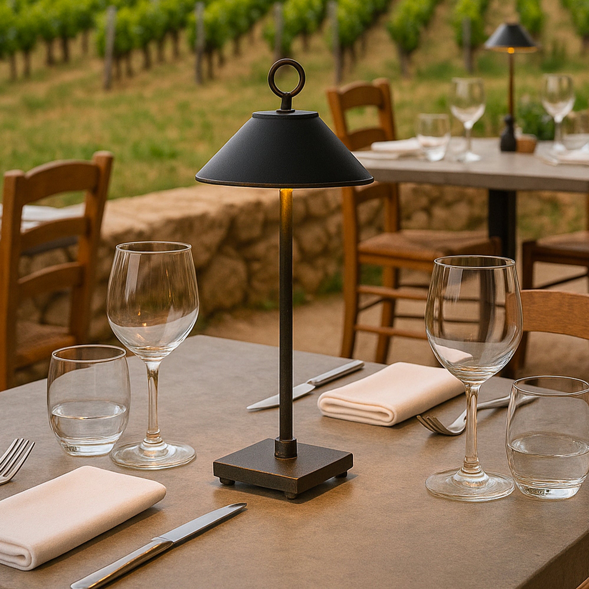Lampe de table sans fil LED MARAIS H28,4cm