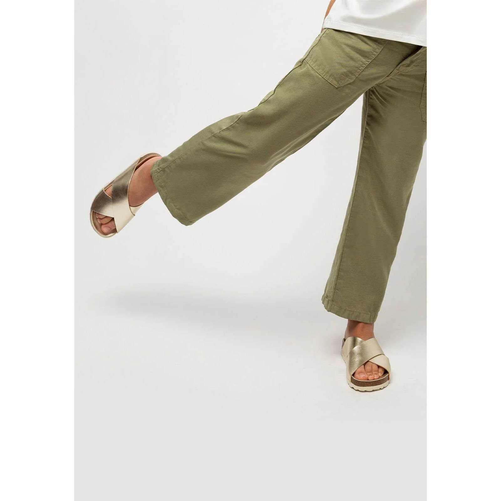 Pantalones Culotte de Niña Kaki