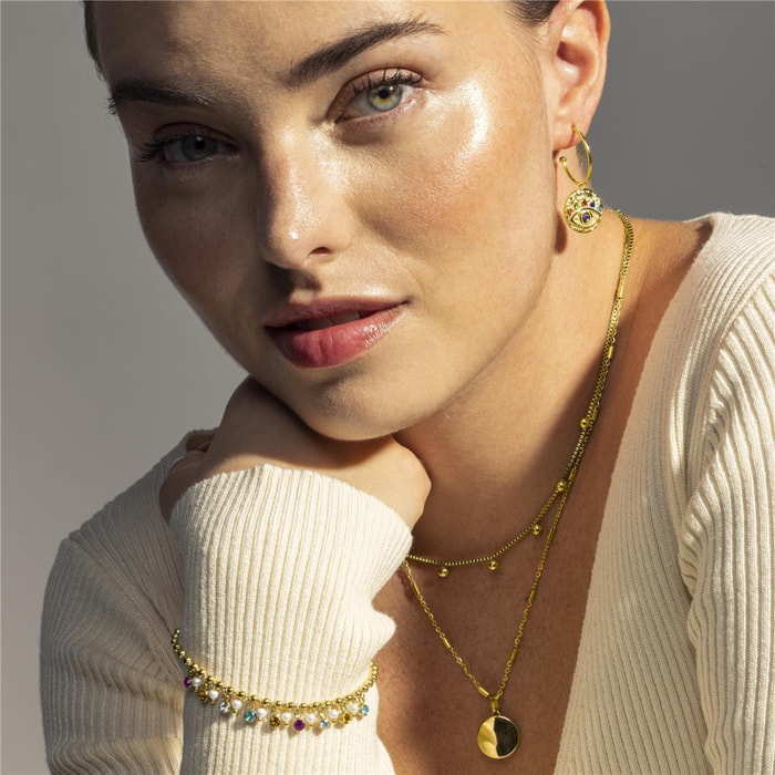 Collar Lux by Lux acabado oro 18k