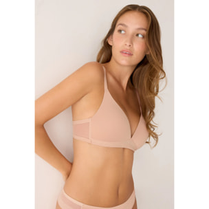 Reggiseno senza ferretto con imbottitura Beige