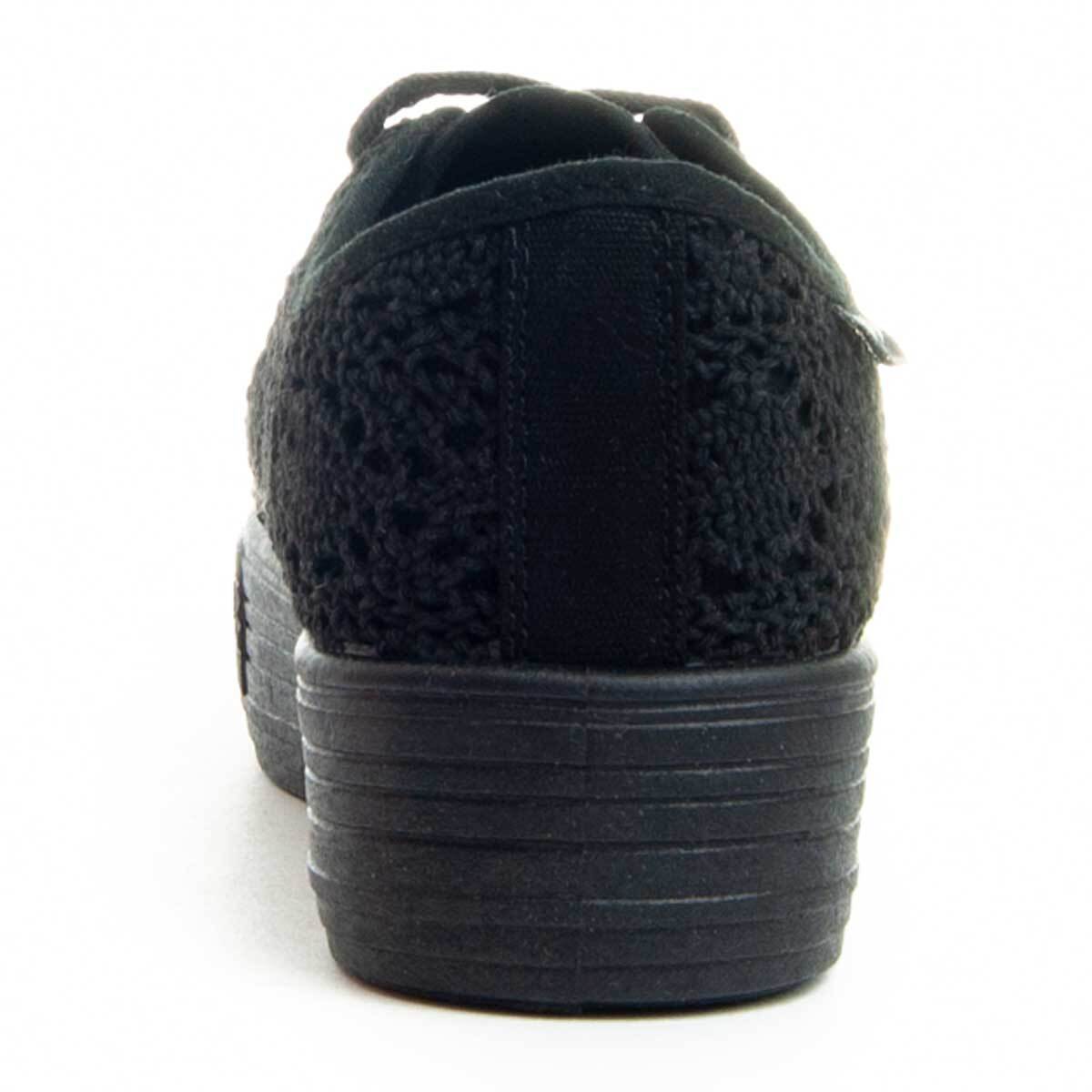 Sneaker de plataforma - Negro - Altura: 3 cm