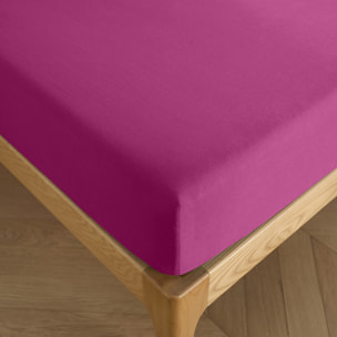 Drap housse "Prémium" - Couleur Magenta