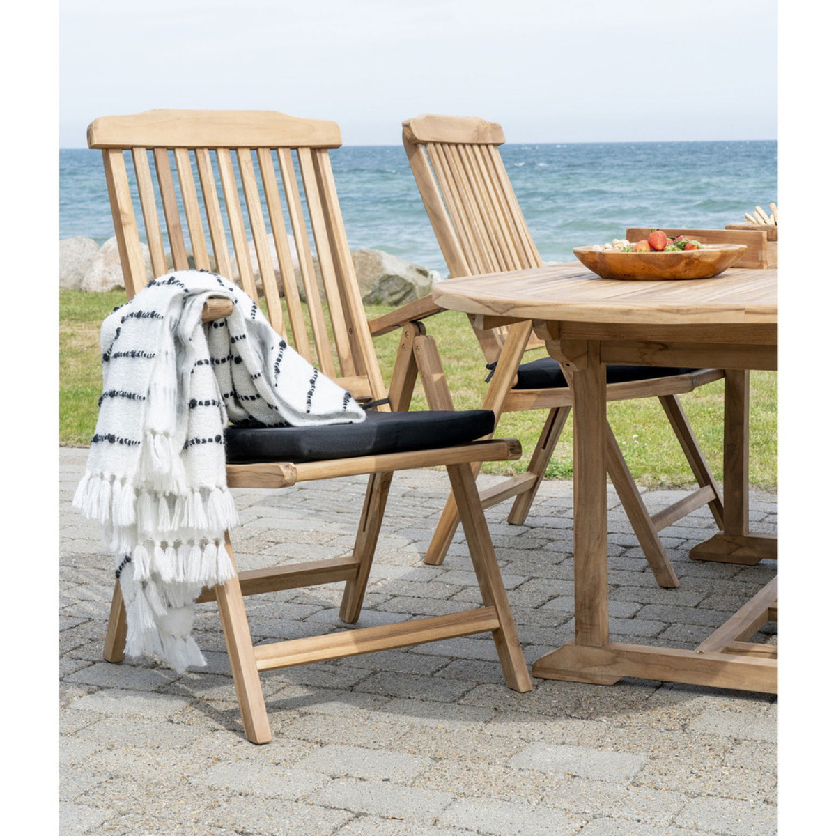 Cuscino outdoor Alture nero per sedia