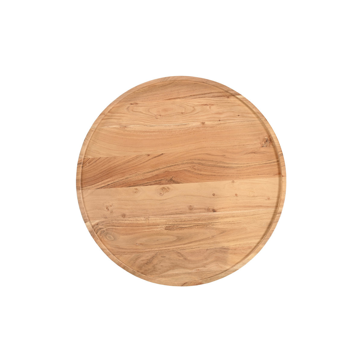 Table basse ronde en bois massif D80 cm MATERA