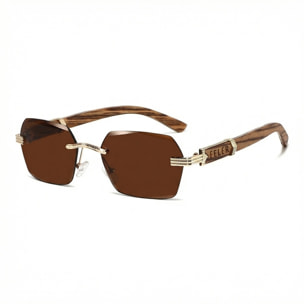 Gafas de Sol Feler 1811-2 Polarizadas de Madera Unisex 57 mm