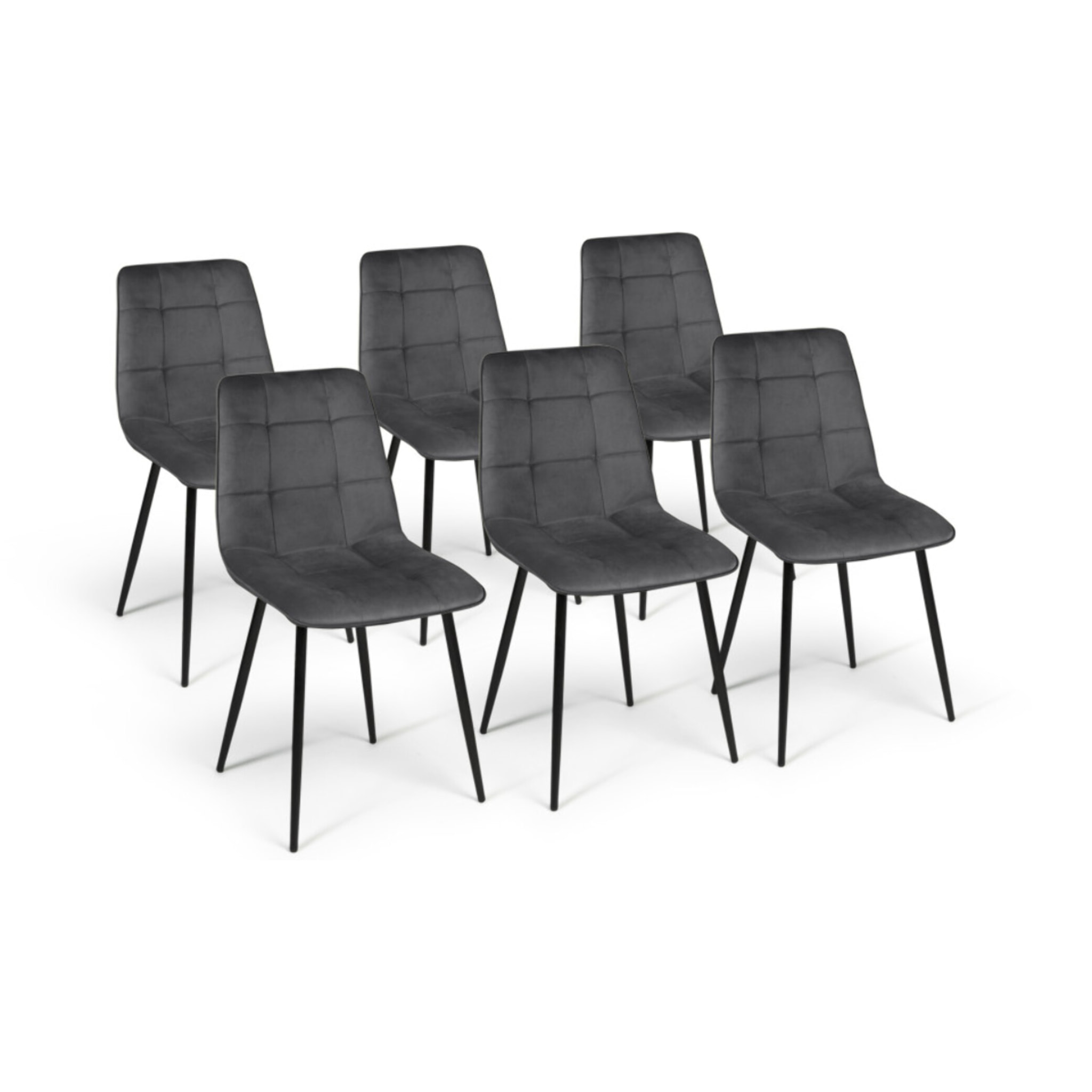 Chaises Linda - Gris anthracite