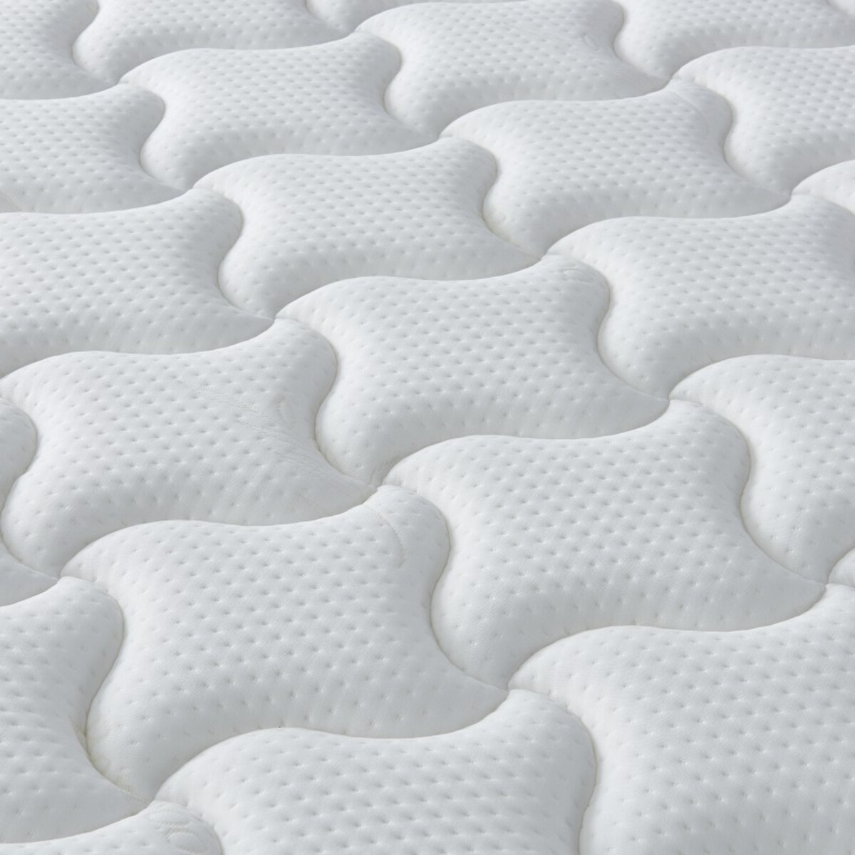 Ensemble sommier cadre métallique & Matelas | Mémoire de forme avec surmatelas intégré | lattes réglables flexibles | Robustesse et confort