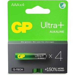 Pile GP ULTRA PLUS 4 Piles AAA LR03