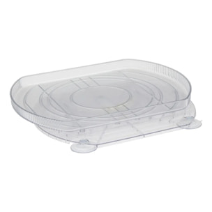 Organiseur pivotant Smart Fridge ovale 29x39cm transparent
