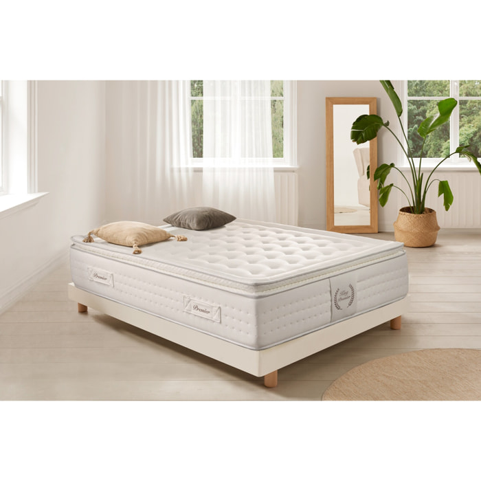 MATELAS KING PREMIER SPRING, RESSORTS ENSACHÉS, 30 cm, 2 places - Moonia