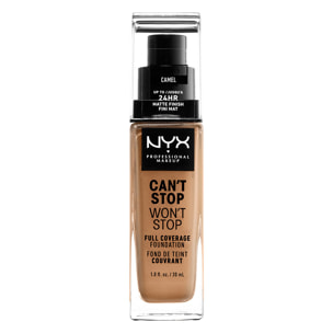 NYX Professional Makeup Fond de teint Liquide Can't Stop Won't Stop Foundation Camel