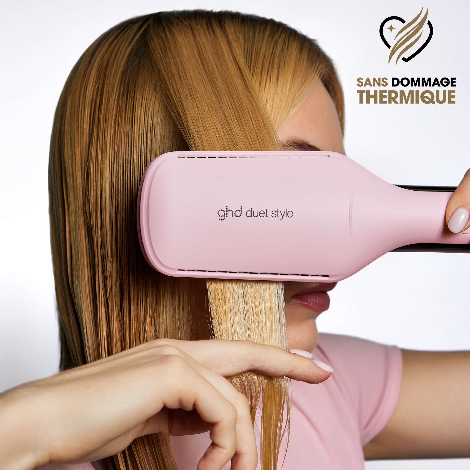 Lisseur séchant 2-en-1 ghd duet style rose - Collection Pink