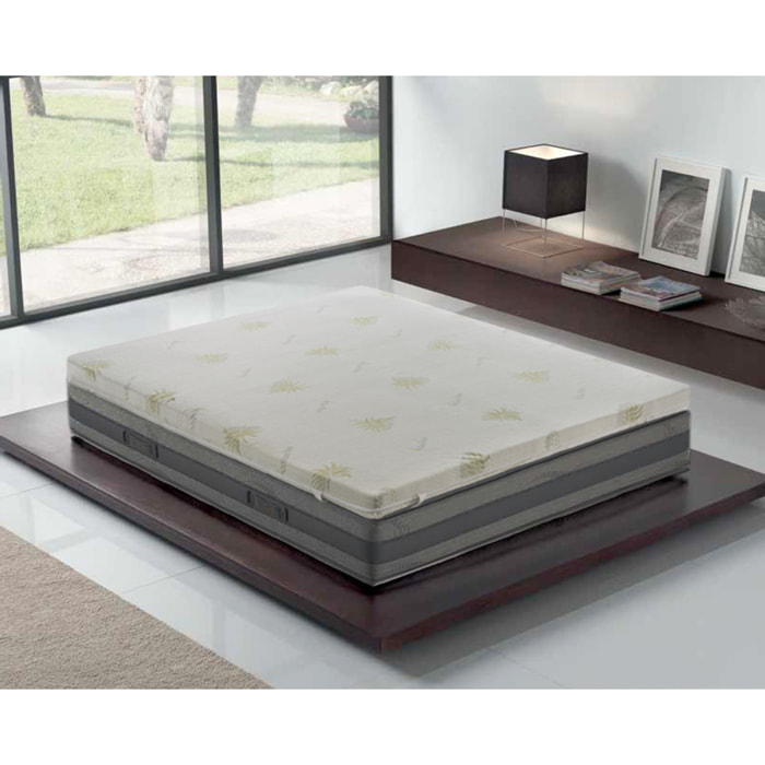 Topper 150x190 in Memory Foam - Alto 5 cm - Sfoderabile - 9 Zone di comfort