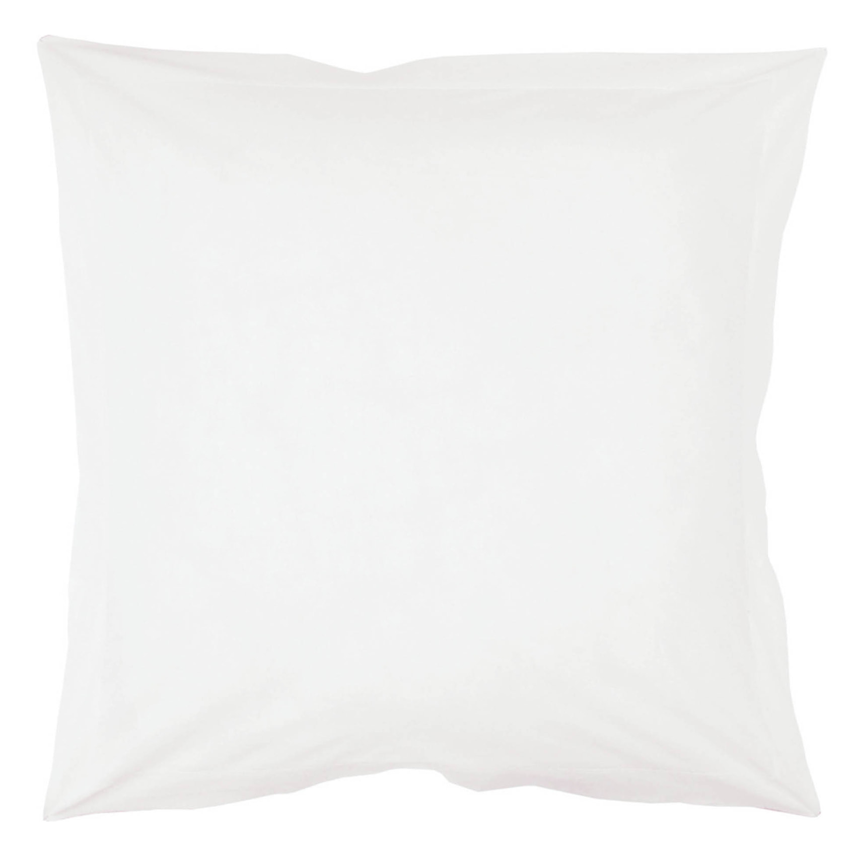 Taie d'oreiller unie avec point bourdon ton sur ton 'Lina' - Blanc